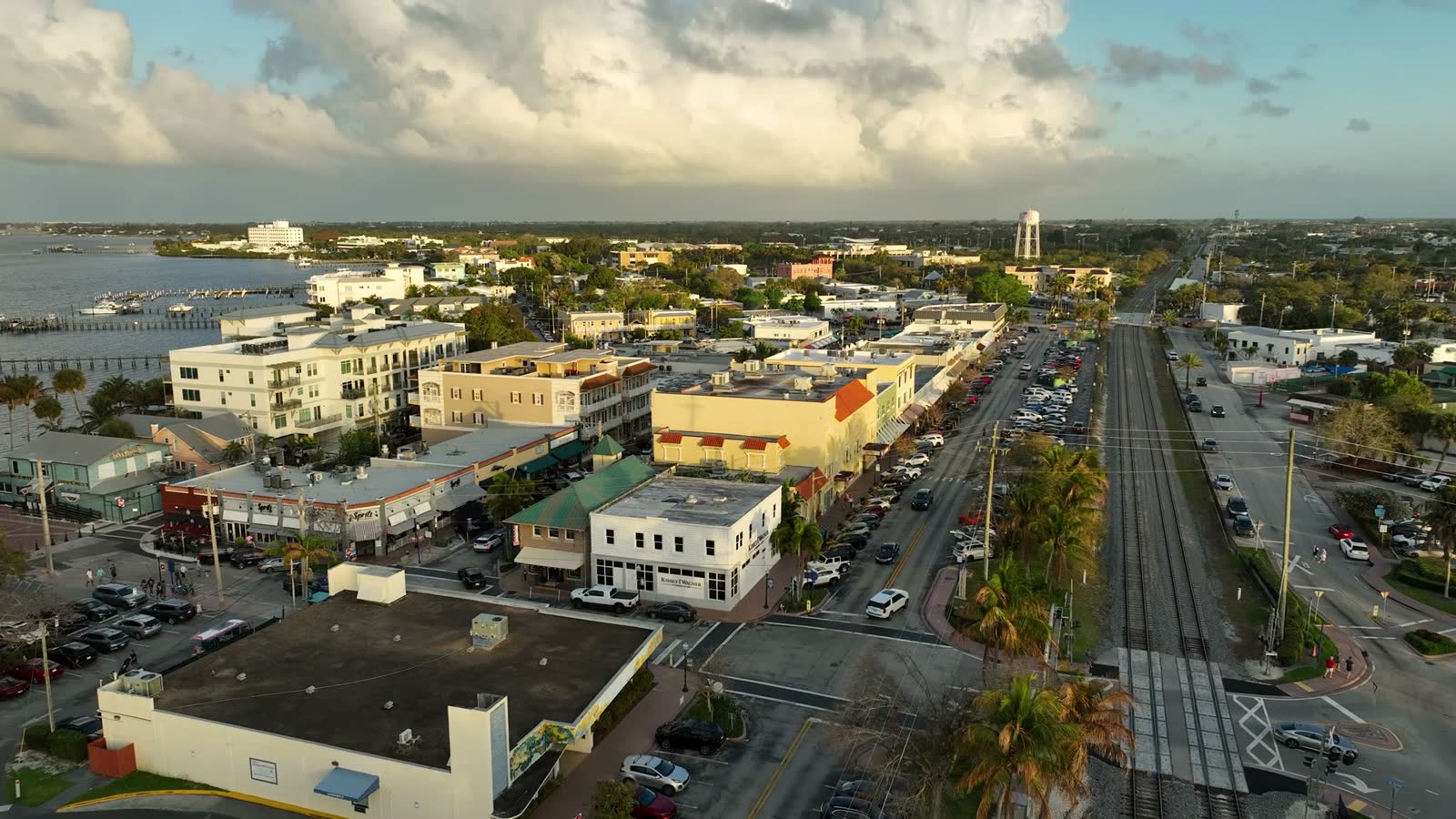 Aerial view of a Florida suburban neighborhood, the residential book of business a civil remedy notice is filed against