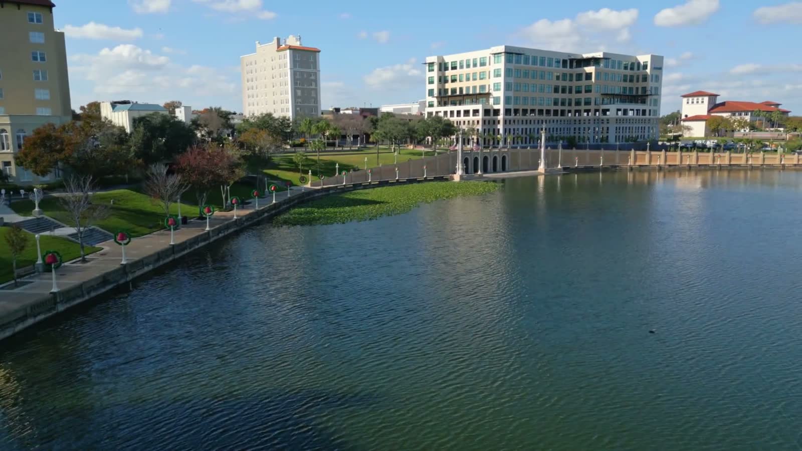 Lakeland, FL from the air, the Florida market behind Lakeland hurricane and property insurance claims