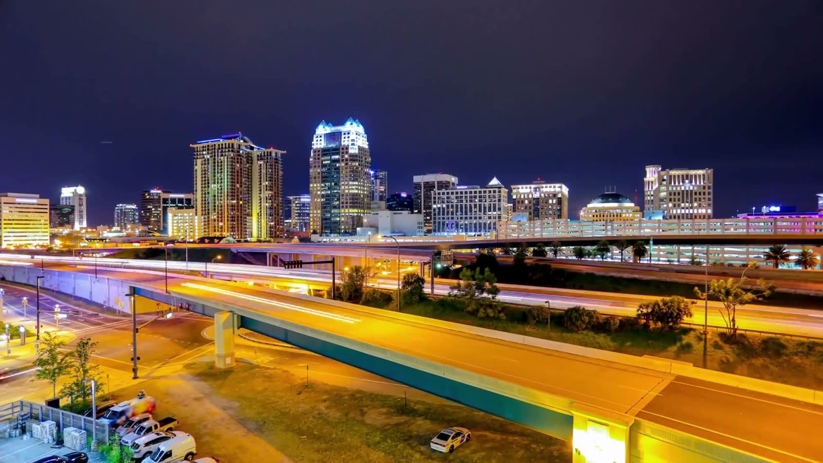 Orlando, FL from the air, the Florida market behind Orlando hurricane and property insurance claims