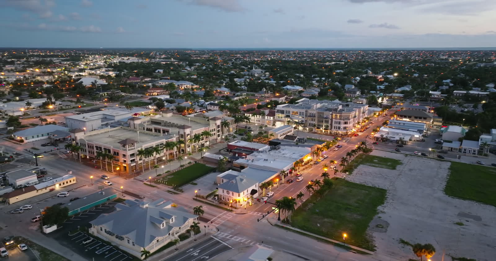 Punta Gorda, FL from the air, the Florida market behind Punta Gorda hurricane and property insurance claims