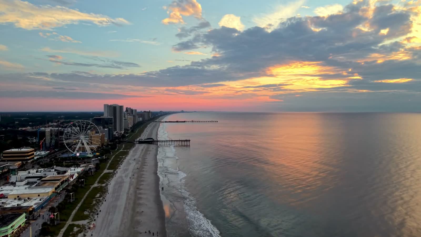 Myrtle Beach, SC from the air, the South Carolina market behind Myrtle Beach hurricane and property insurance claims