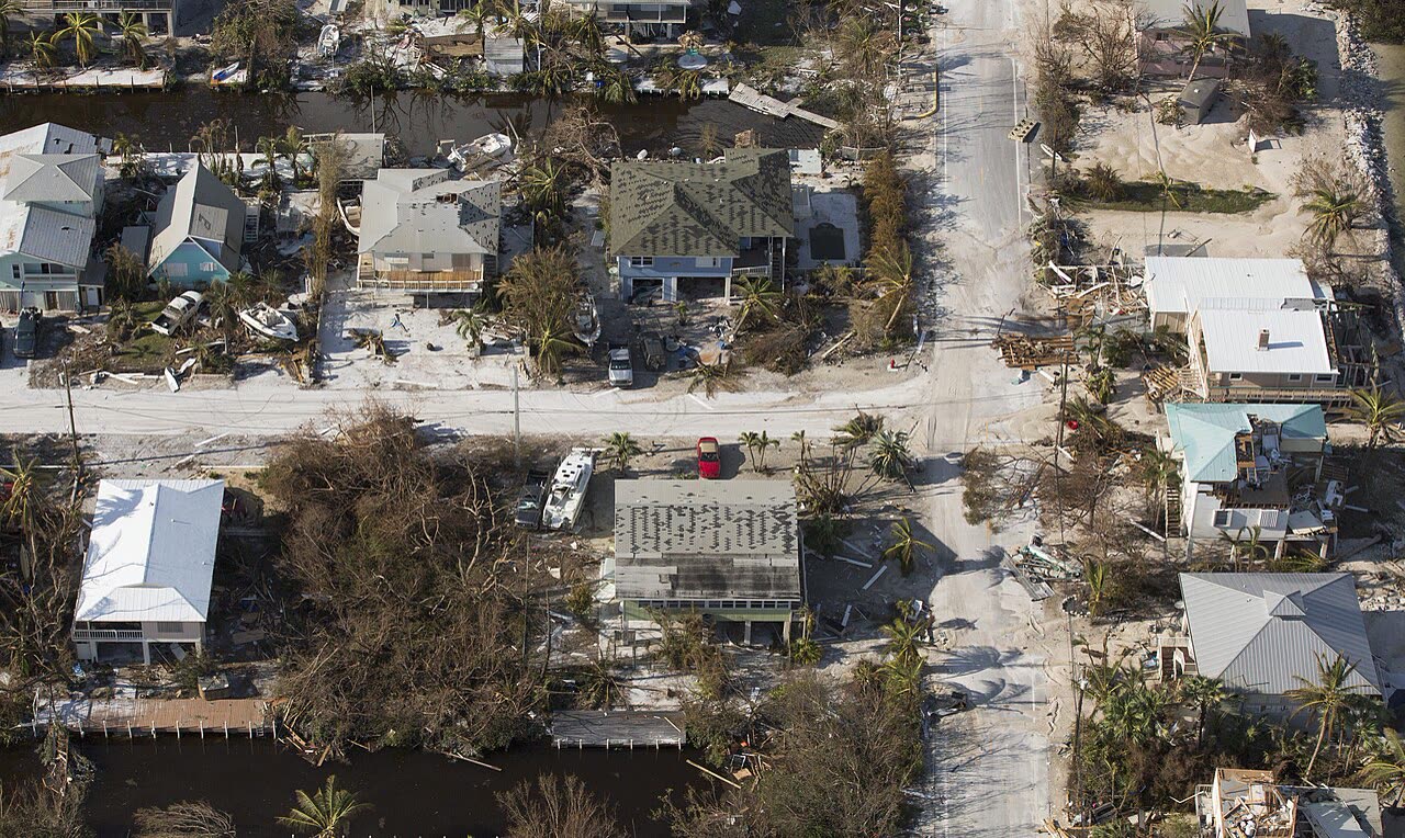 CBP aerial of damaged homes in the Florida Keys, September 12, 2017, two days after the Cudjoe Key landfall