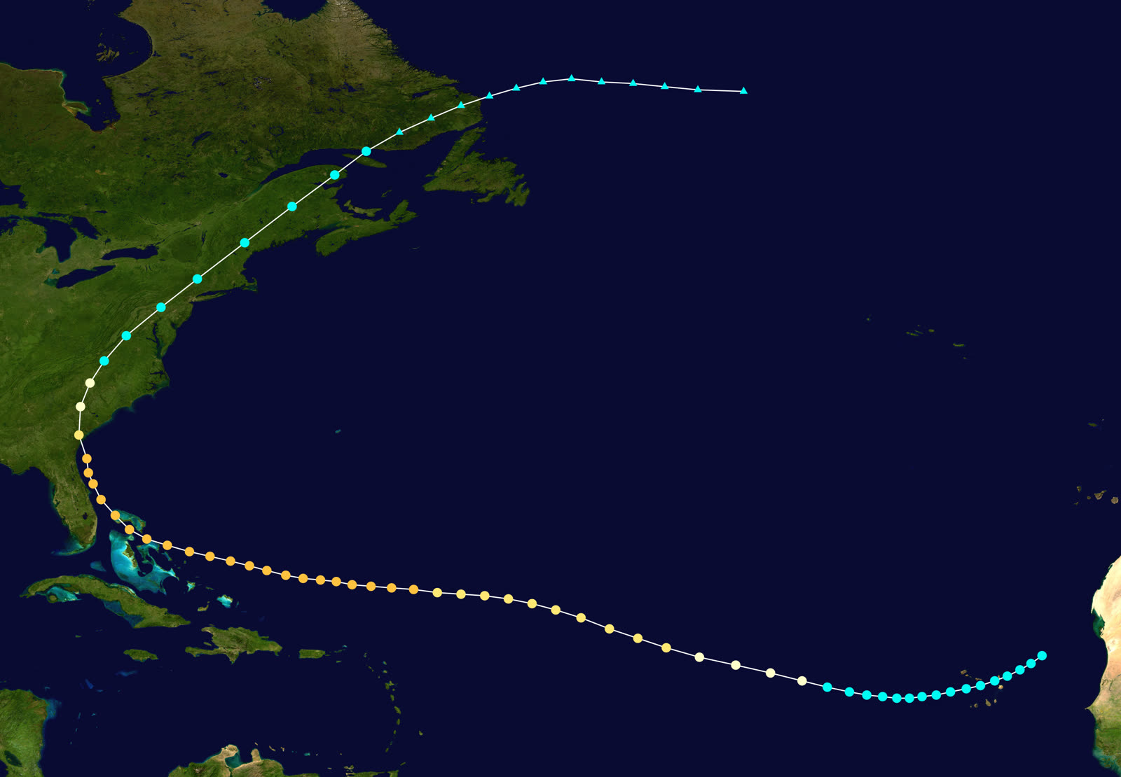 Best track and intensity of the 1893 Sea Islands hurricane, August 15-September 2, 1893