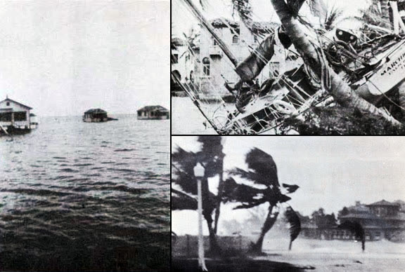 Scenes of flooding and wreckage around Lake Okeechobee's south shore