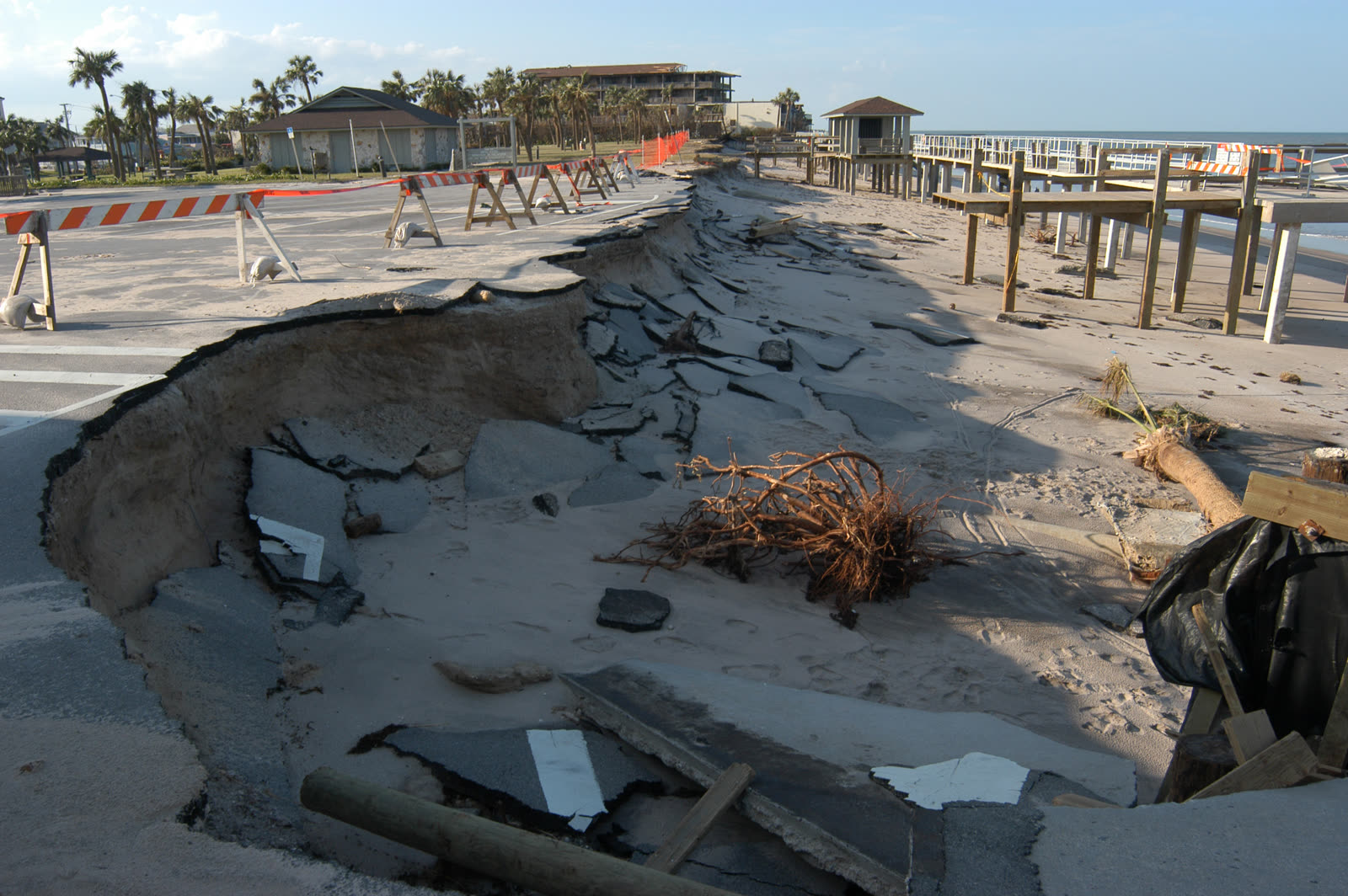 Surge and erosion damage at Vero Beach two days after landfall, Jeanne finished what Frances started