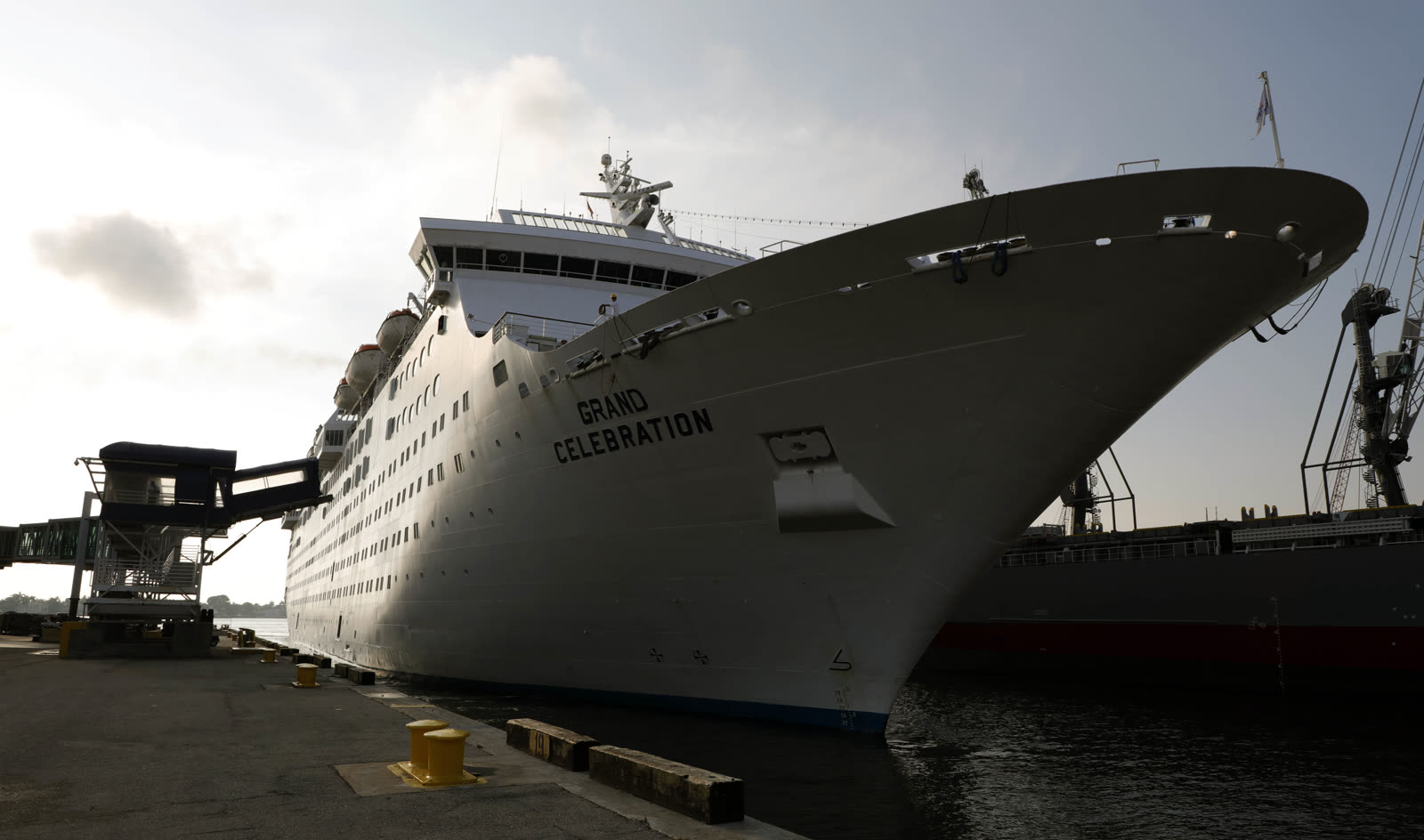 CBP overflight of the cruise ship Grand Celebration running evacuation relief from Grand Bahama