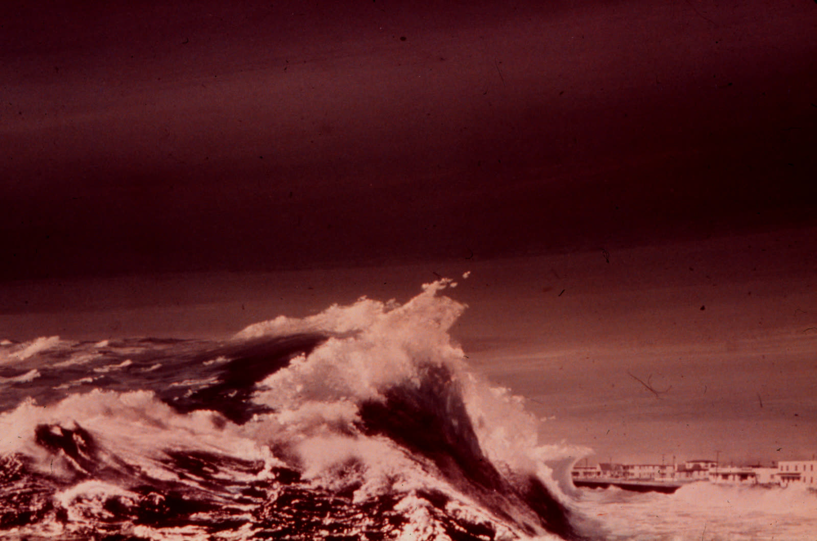 Storm surge battering the Panama City Beach strand during Eloise - surge ran 12-16 feet, locally 18 feet